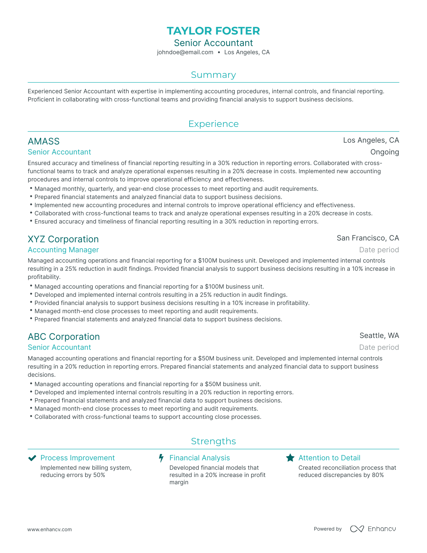 5 Functional Accounting Resume Examples And Guide For 2023